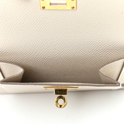 Hermes Epsom Kelly Pocket Compact Wallet Craie 5 of 8