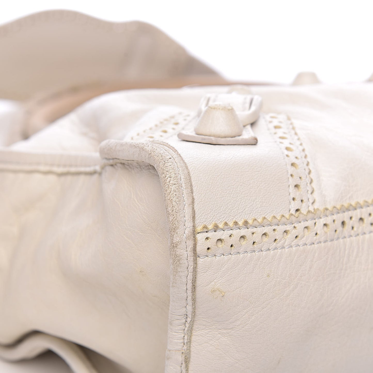 Agneau Giant Brogues Hardware City White Light