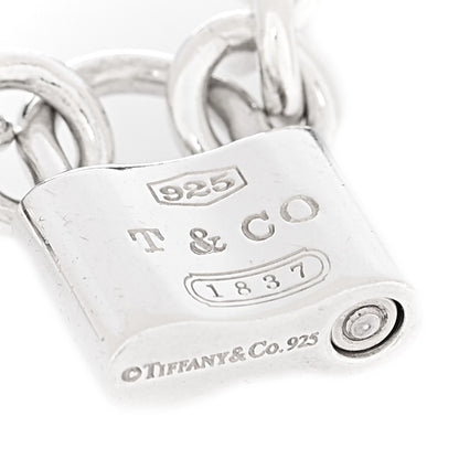 Tiffany Sterling Silver 1837 Lock Charm Bracelet 4 of 6