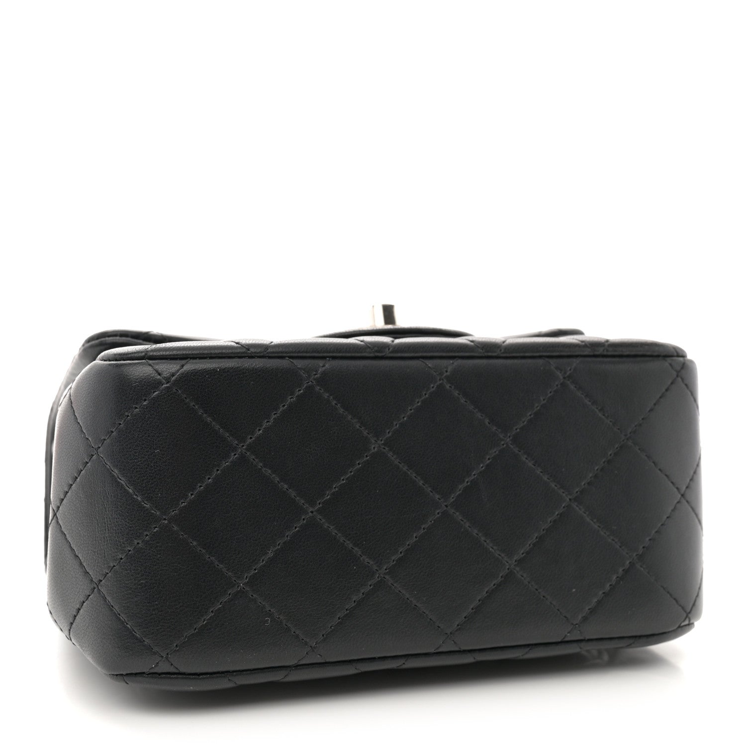Chanel Lambskin Quilted Mini Square Flap Black 4 of 11