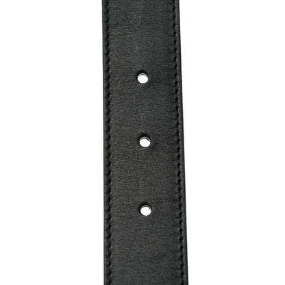 Gucci Calfskin Crystal Metal Tiger Head Buckle 30mm Belt 70 28 Black Multicolor 3 of 6