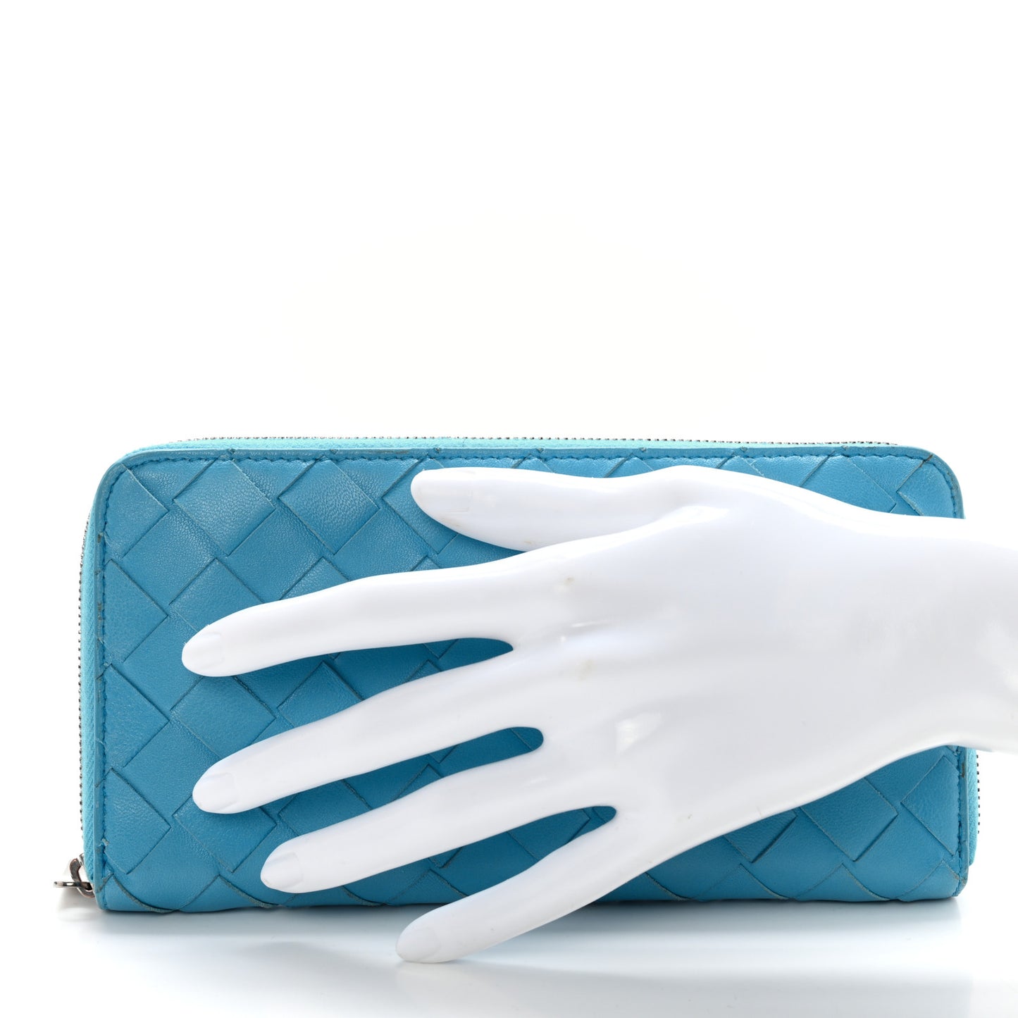 Nappa Intrecciato Zip Around Wallet Blueprint