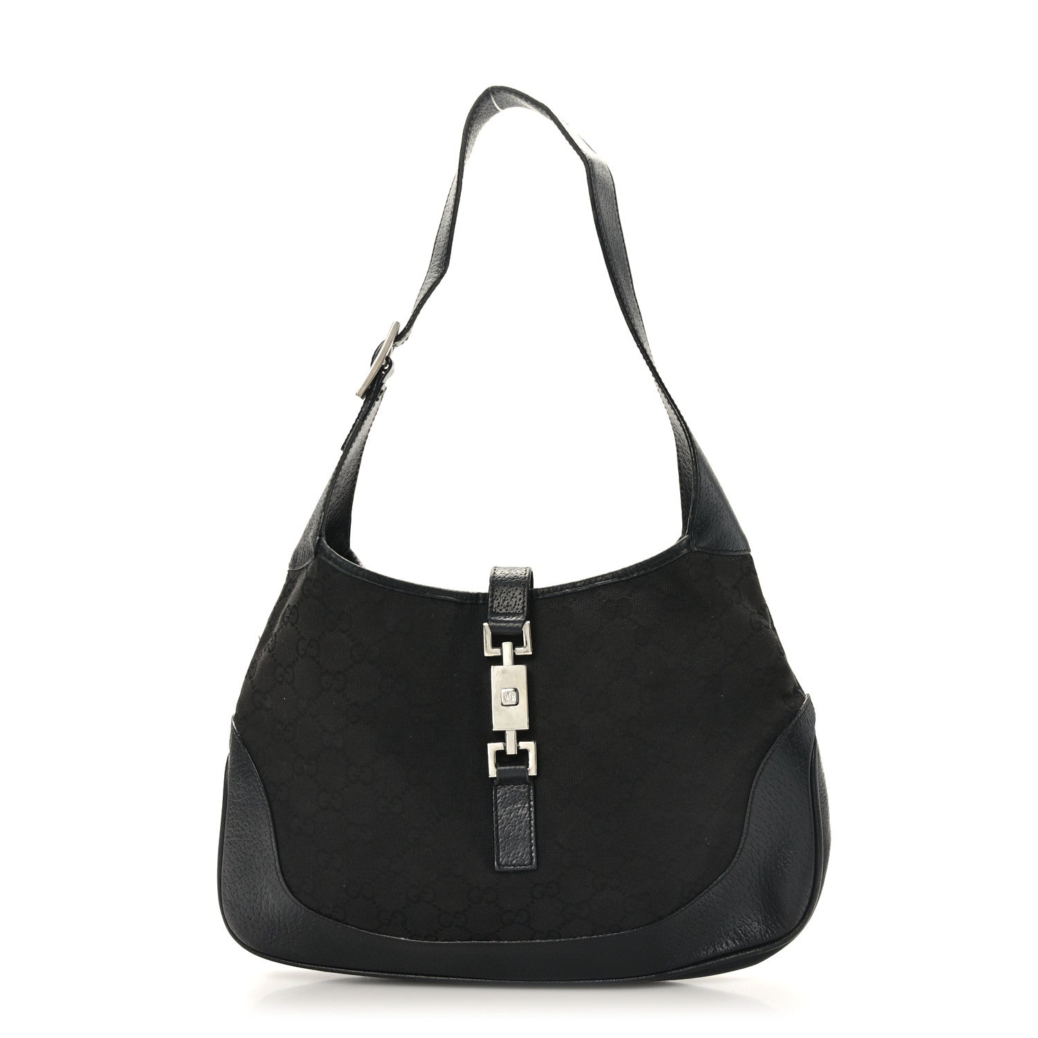 Gucci Monogram Jackie O Hobo Black 1 of 9