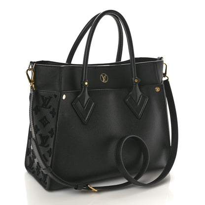 Louis Vuitton Calfskin Monogram Tufting On My Side Black 3 of 9