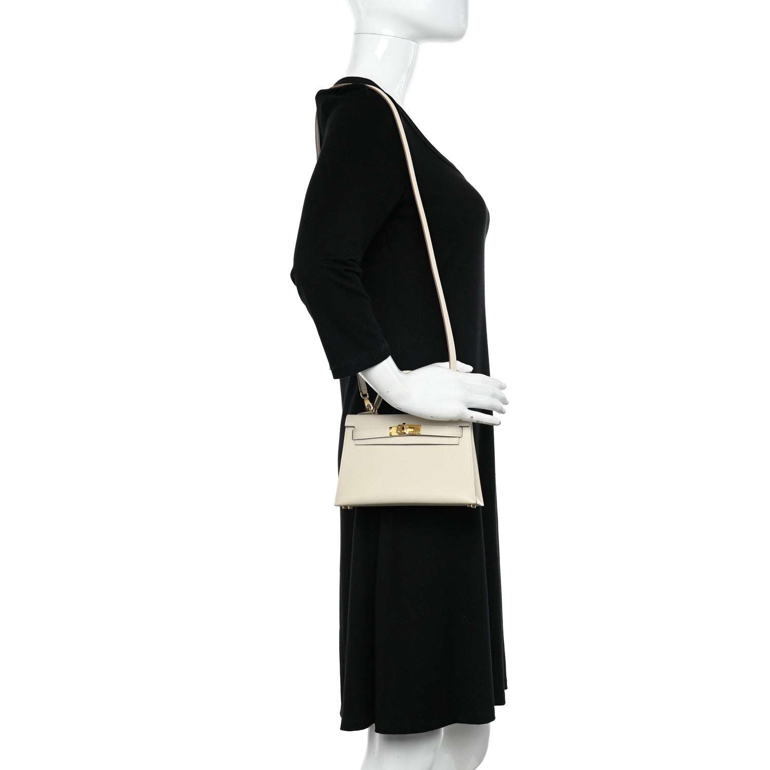 Hermes Epsom Mini Kelly Sellier 20 Craie 2 of 10