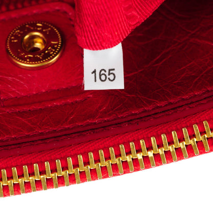 Miu Miu PRADA Vitello Shine Double Zip Tote Rosso 7 of 8