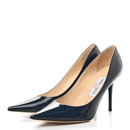 Jimmy Choo Patent Love 85 Pumps 37.5 Navy 3 of 7