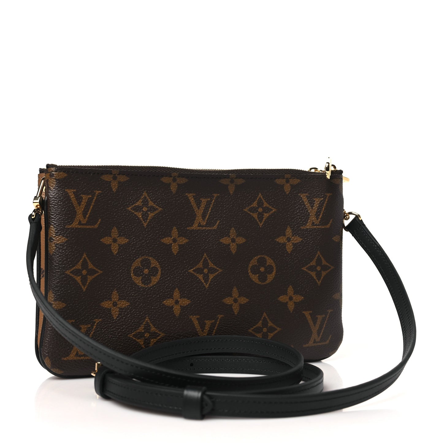 Reverse Monogram Giant Double Zip Pochette