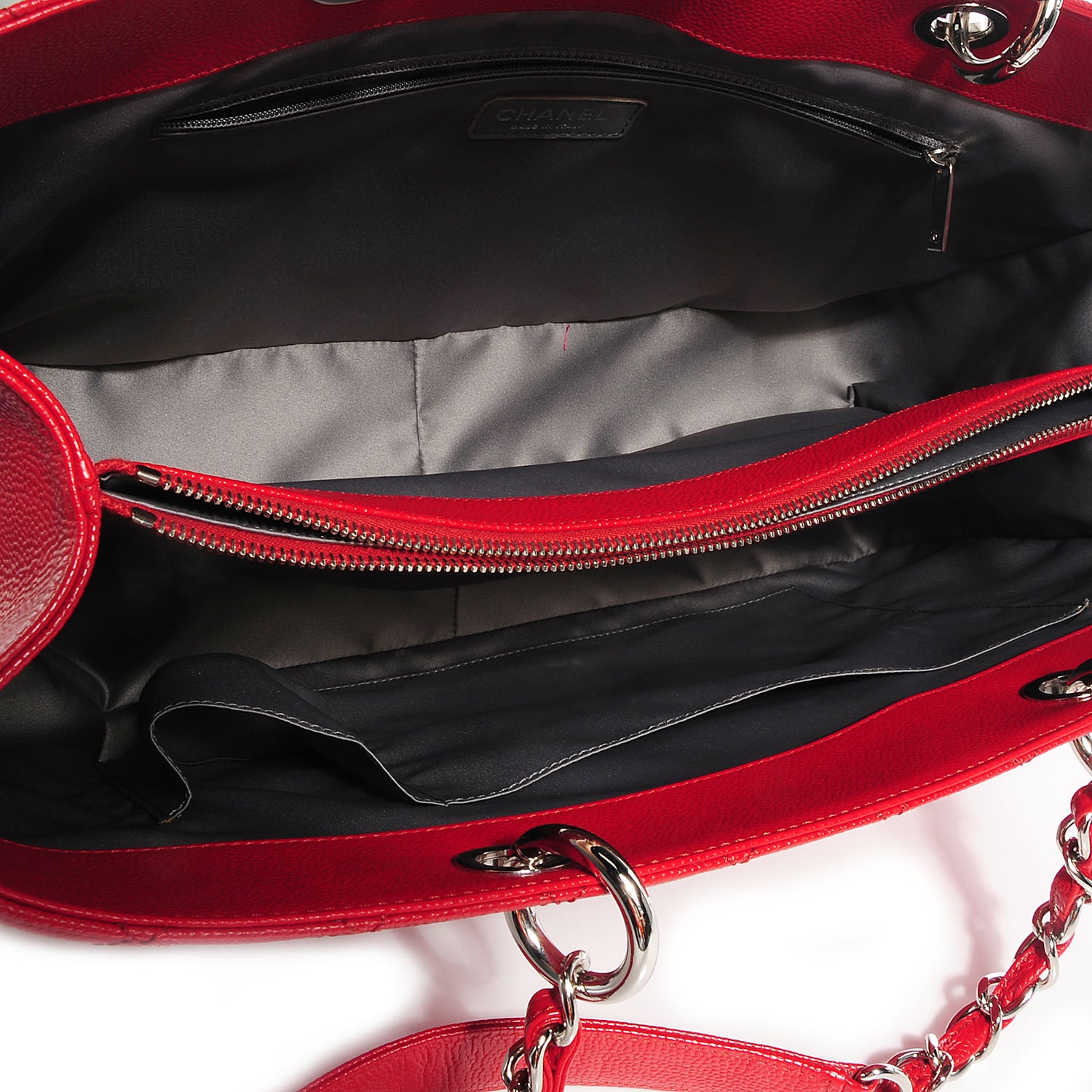 Chanel Caviar XL Grand Shopping Tote GST Red 5 of 7