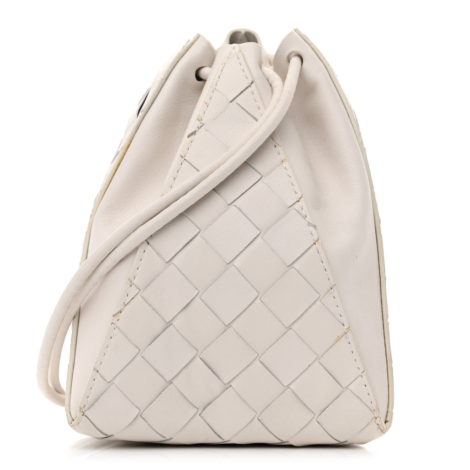 Bottega Veneta Nappa Intrecciato The Mini Knot Shoulder Bag Chalk 1 of 15