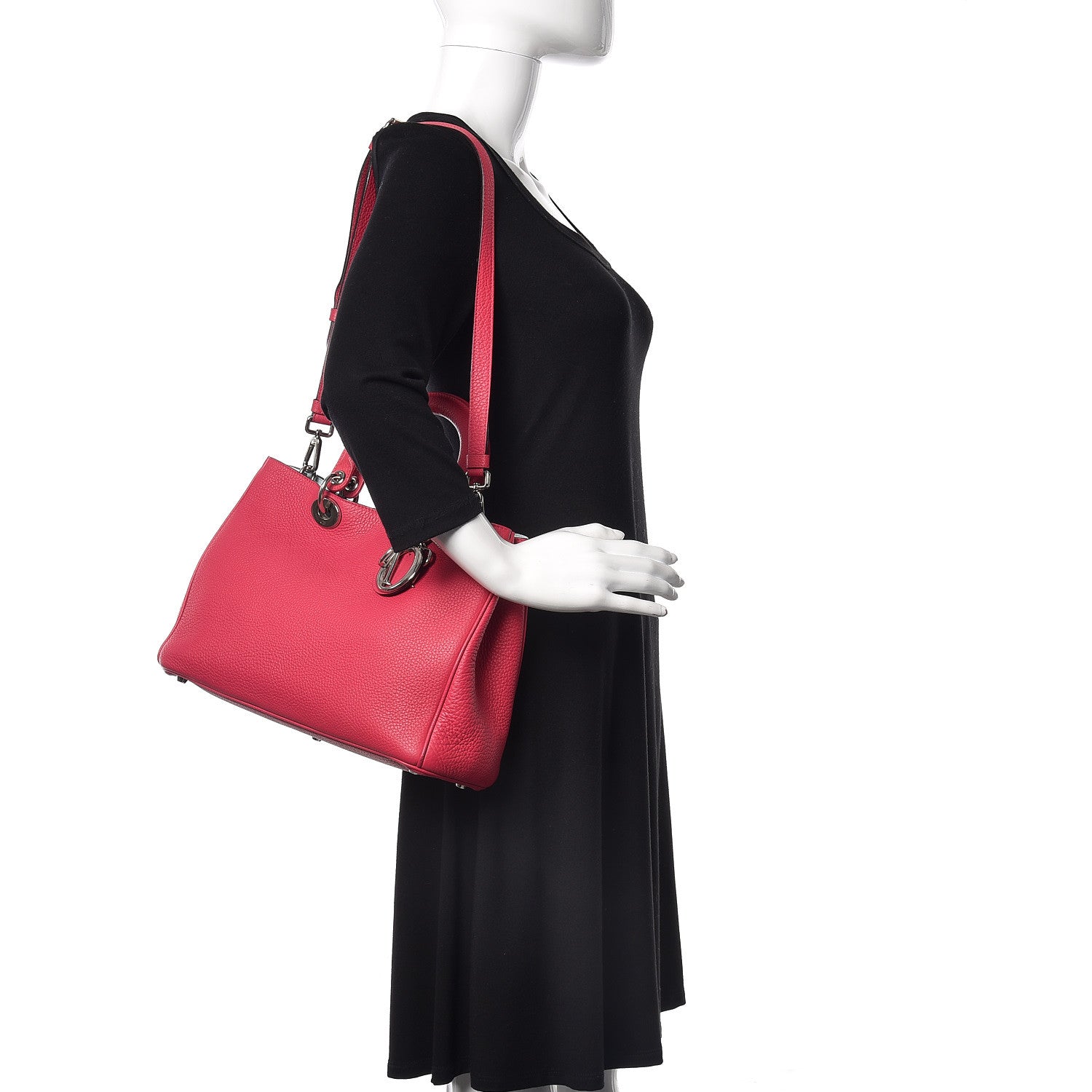 Christian Dior Calfskin Medium Diorissimo Bag Toxic Purple 2 of 10