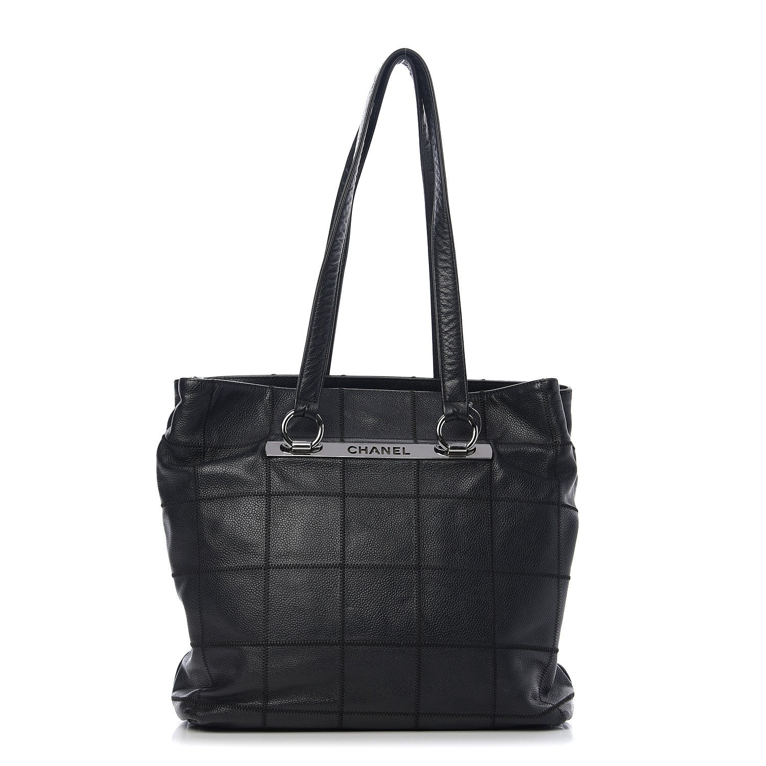Chanel Caviar Square Stitched Tote Black 1 of 9