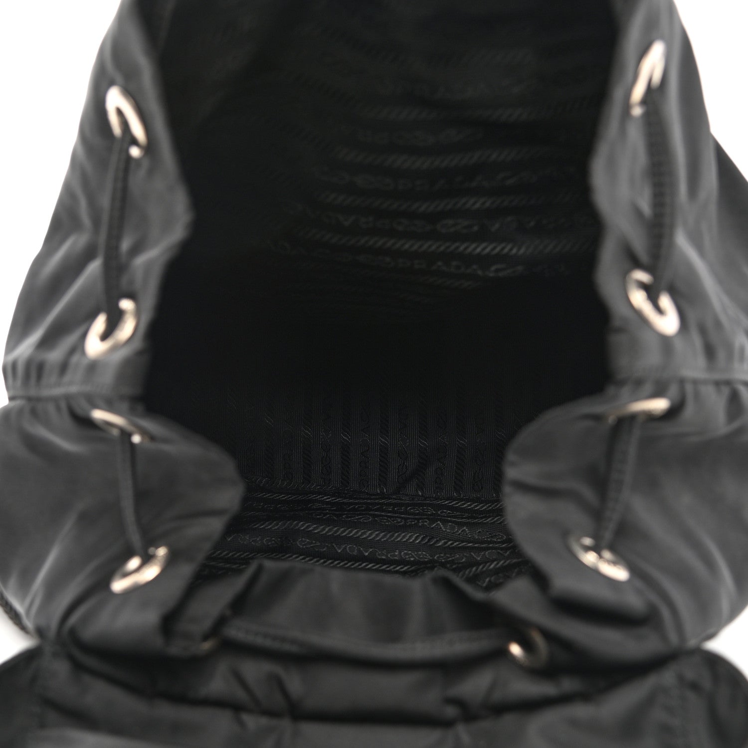 Prada Tessuto Nylon Vela Medium Backpack Black 5 of 12