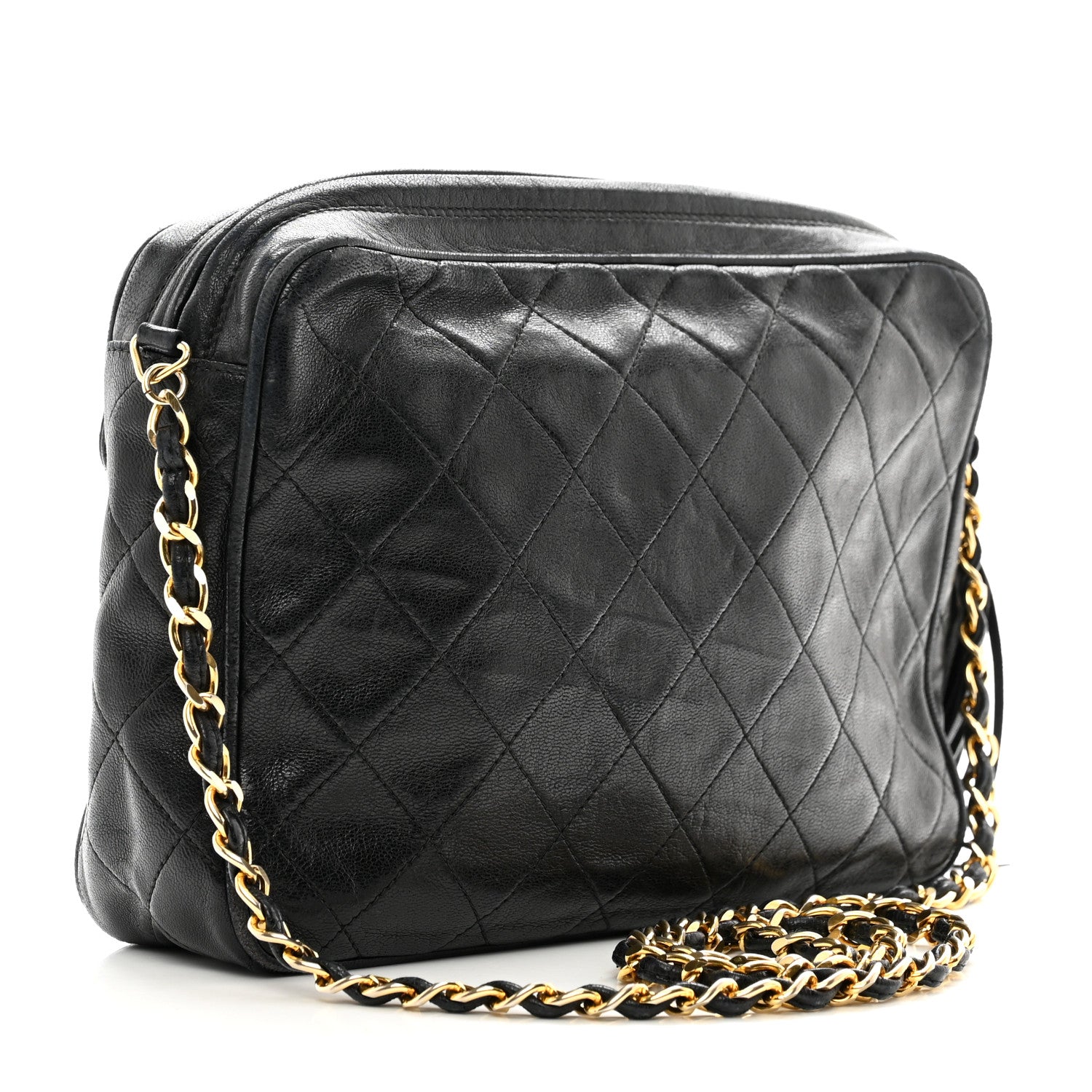 Chanel Lambskin Quilted CC Tassel Flap Black 3 of 12