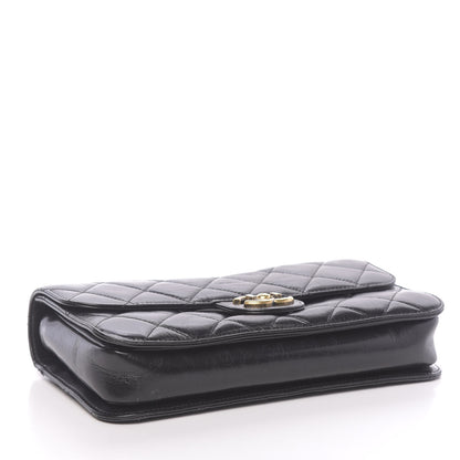 Chanel Glazed Calfskin Quilted Medium Perfect Edge Flap Black 4 of 10