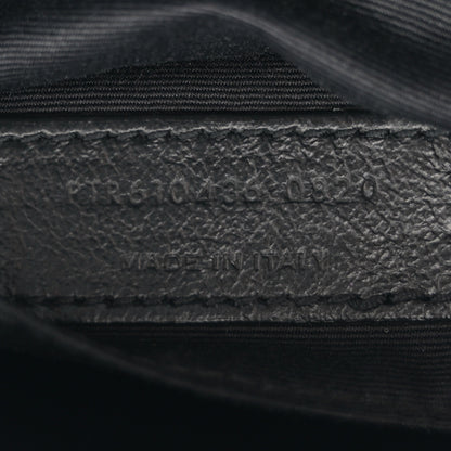 Saint Laurent Calfskin Matelasse Chevron Round Vinyle Camera Bag Black 7 of 12