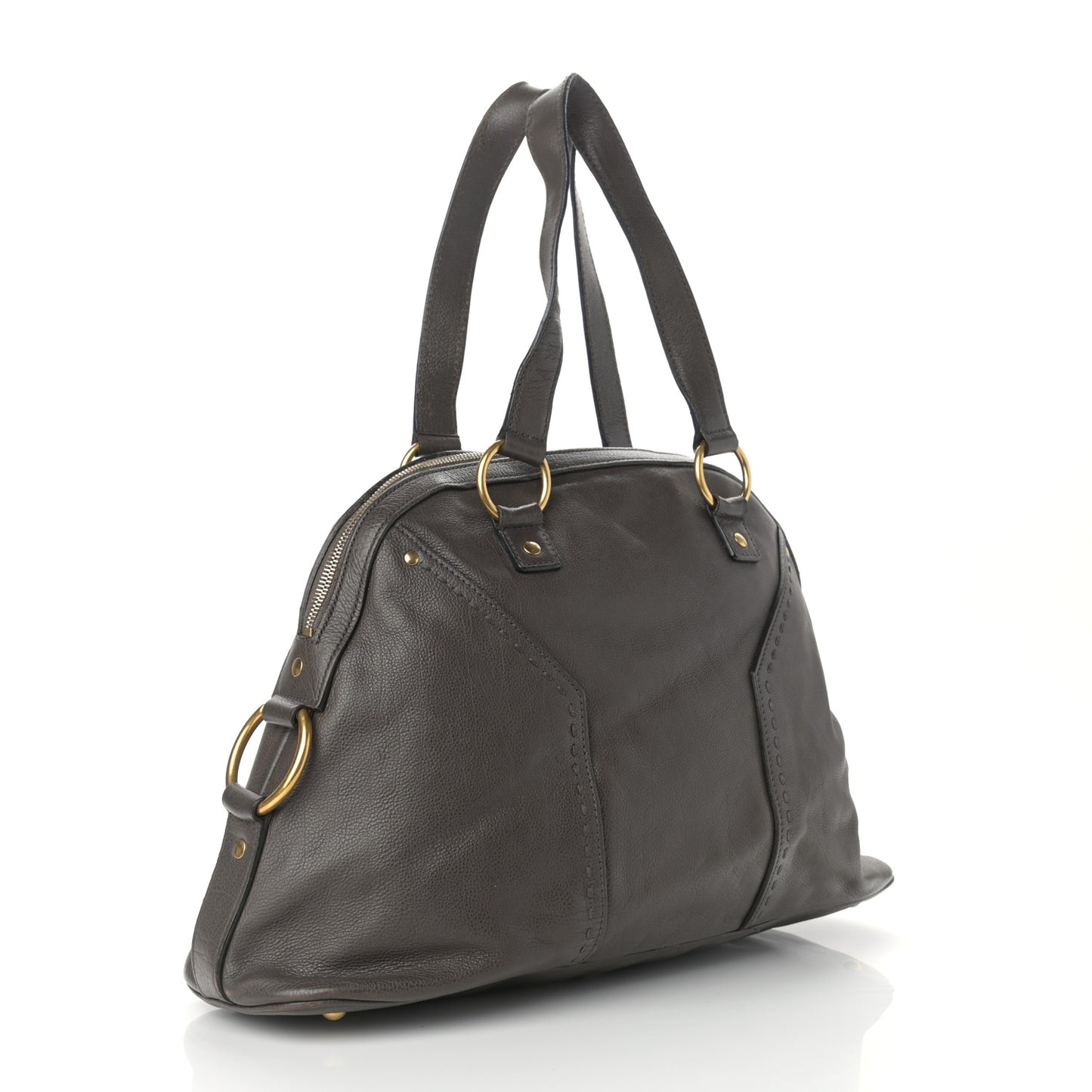 Calfskin Large Muse Dark Brown