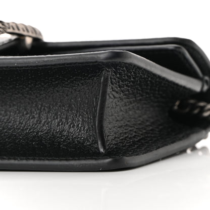 Gucci Jacquard Black Denim GG Monogram Super Mini Dionysus Shoulder Bag Black Ivory 9 of 9