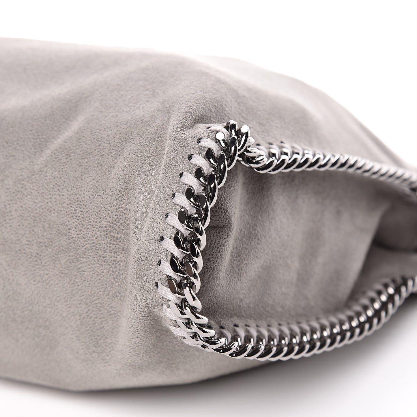 Shaggy Deer Falabella Fold Over Tote Grey