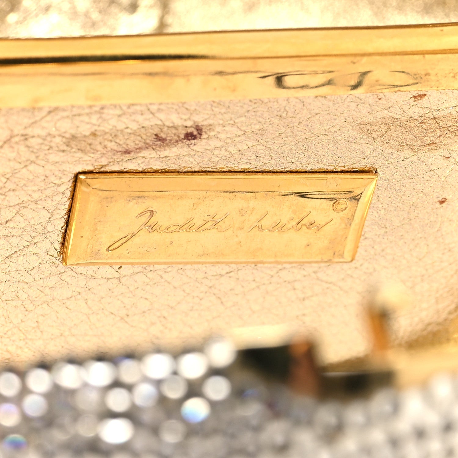 Judith Leiber Crystal Rabbit Minaudiere Case Gold Gold 8 of 14