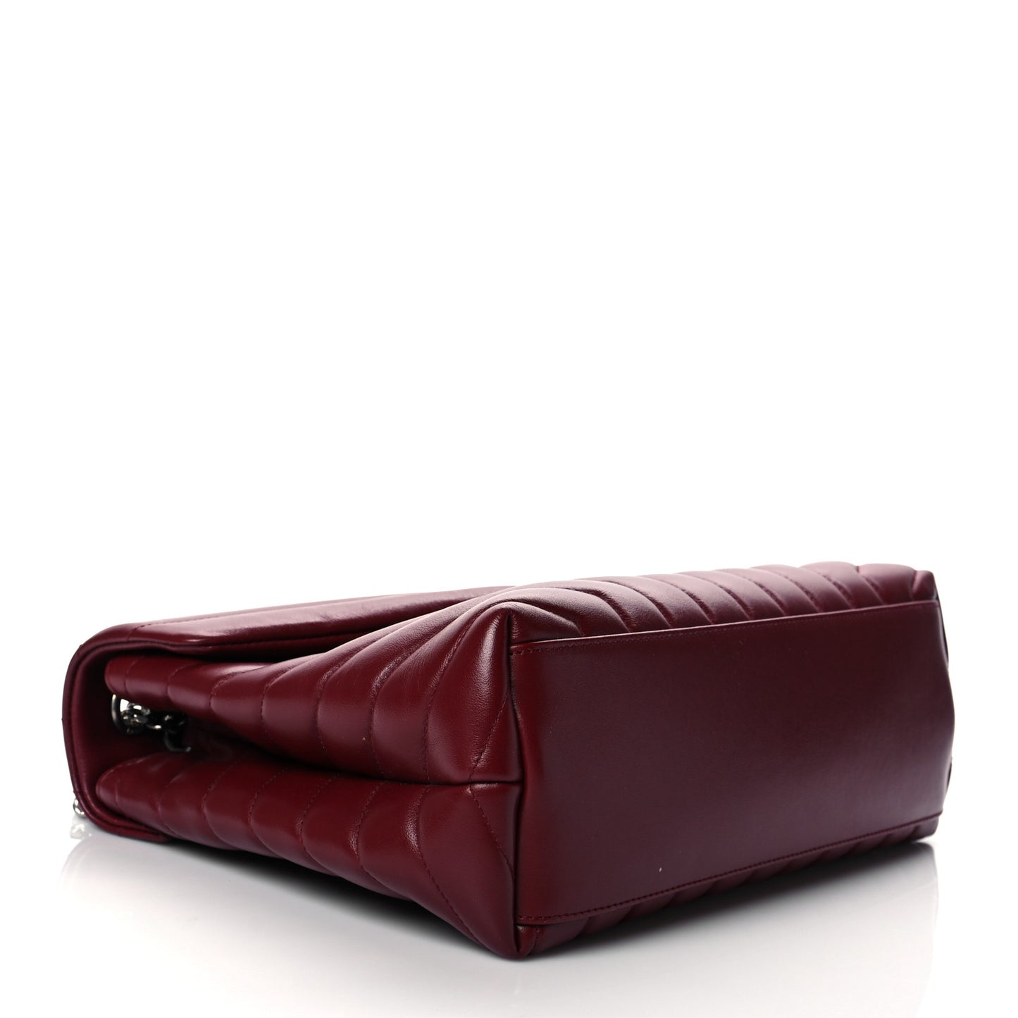 Calfskin Y Quilted Monogram Medium Loulou Chain Satchel Palissandre