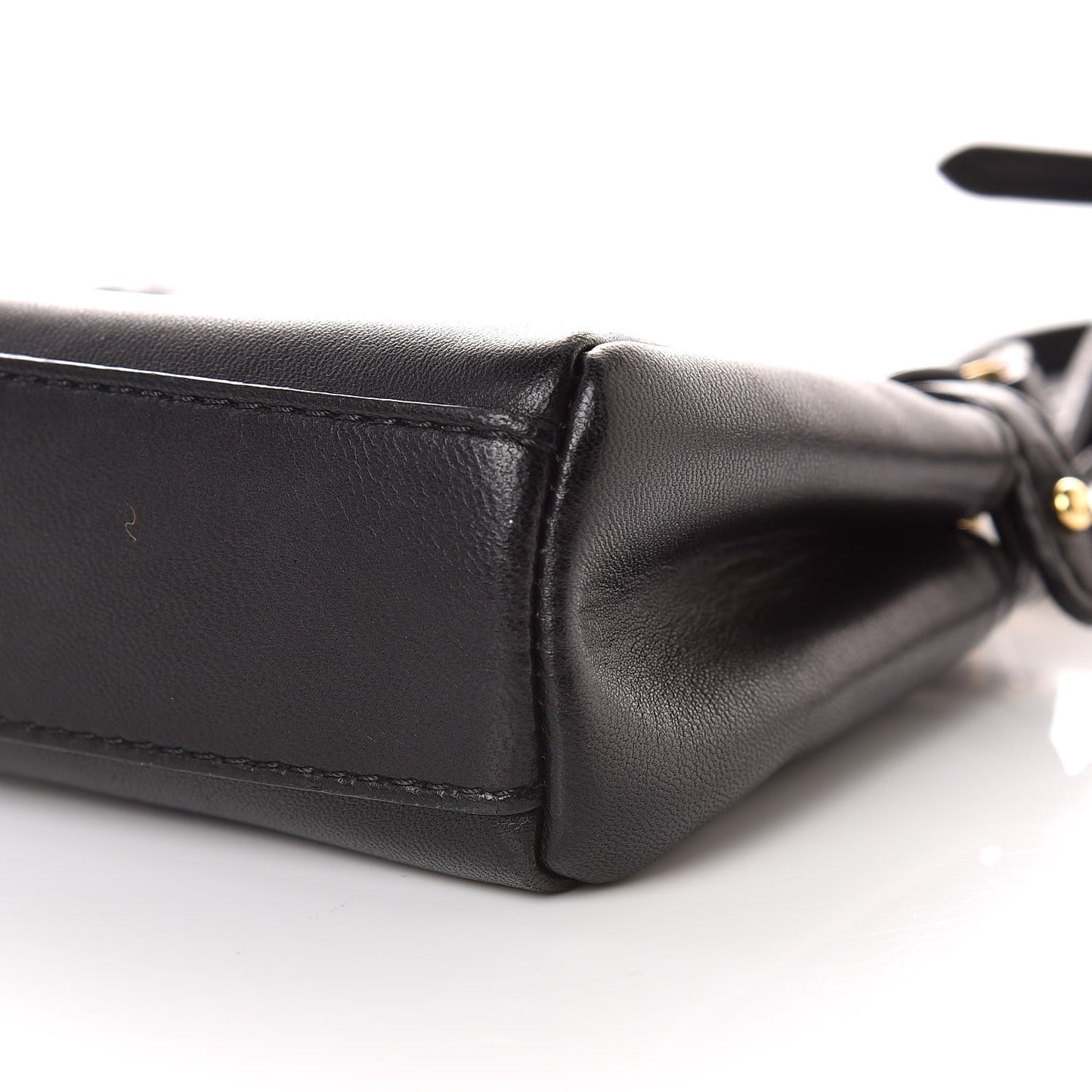 Nappa Micro Peekaboo Iconic Satchel Black