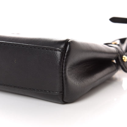 Fendi Nappa Micro Peekaboo Iconic Satchel Black 6 of 9