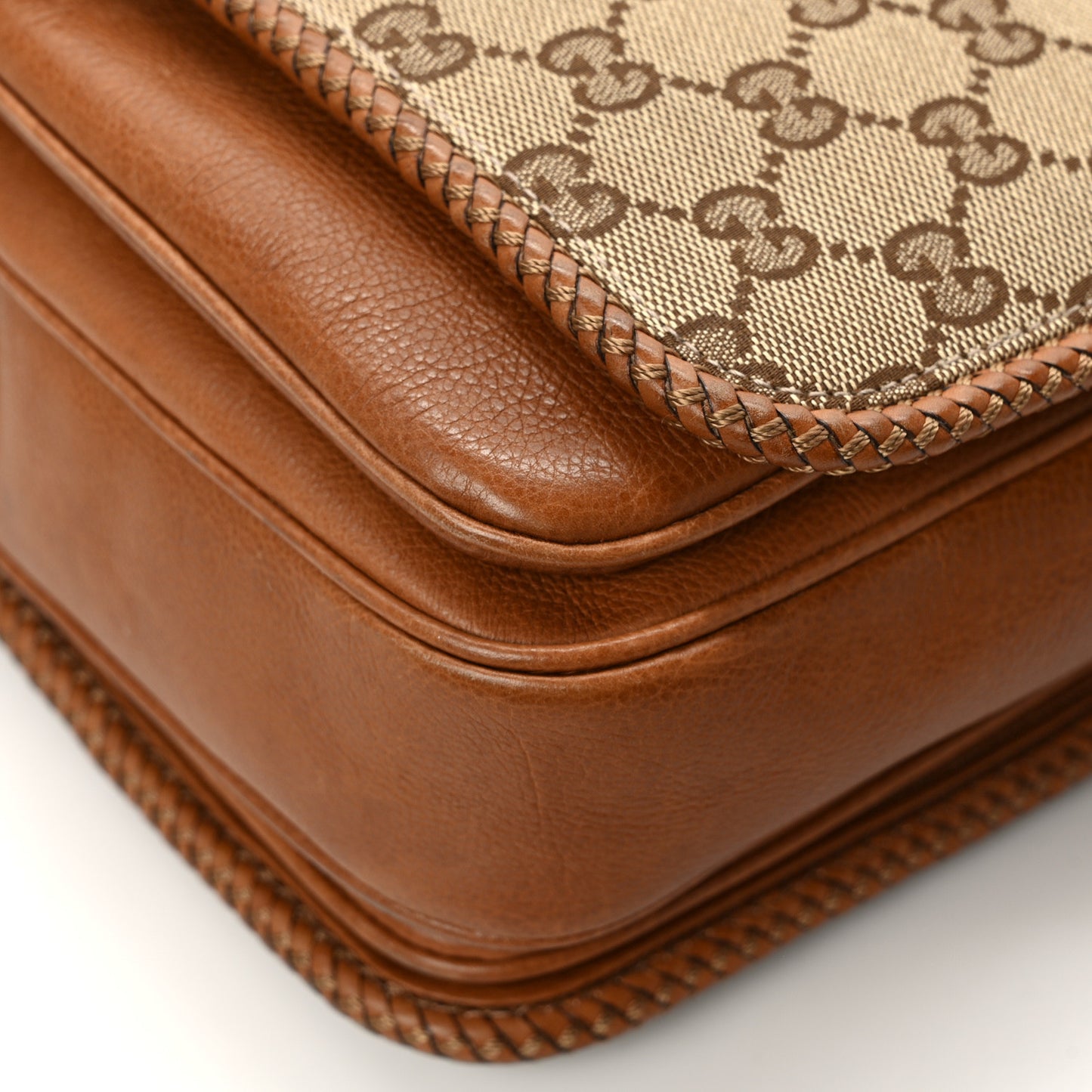 Monogram Medium Marrakech Flap Messenger Bag Beige Brown