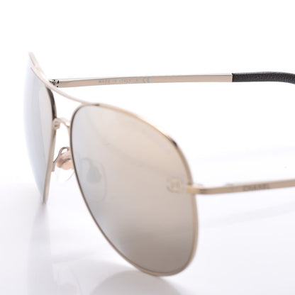 Chanel CC Aviator Sunglasses 4189-T-Q Gold 6 of 8