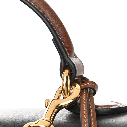 Gucci GG Supreme Monogram Calfskin Medium Padlock Top Handle Bag Beige Black Cuir 15 of 17