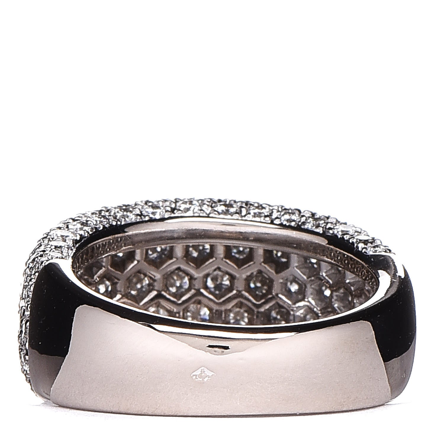 Cartier 18K White Gold Diamond Nouvelle Vague Dome Ring 52 6 4 of 5