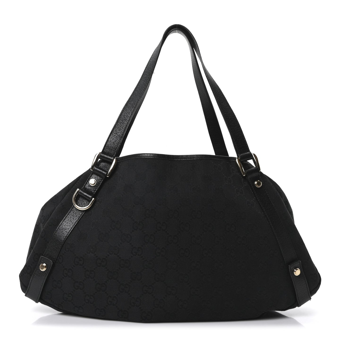 Monogram Medium Abbey Shoulder Bag Black