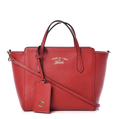 Gucci Dollar Calfskin Mini Swing Top Handle Bag Tabasco 1 of 17