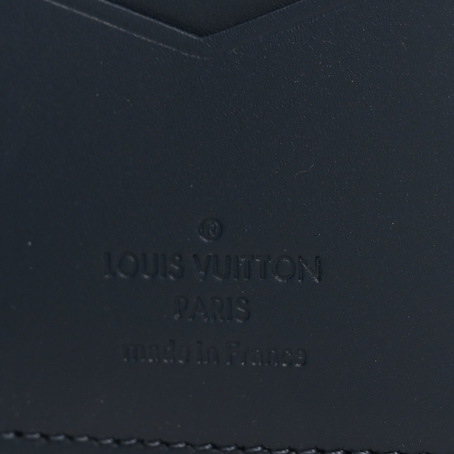 Louis Vuitton Calfskin Monogram Shadow Pocket Organizer Navy Blue White 6 of 7