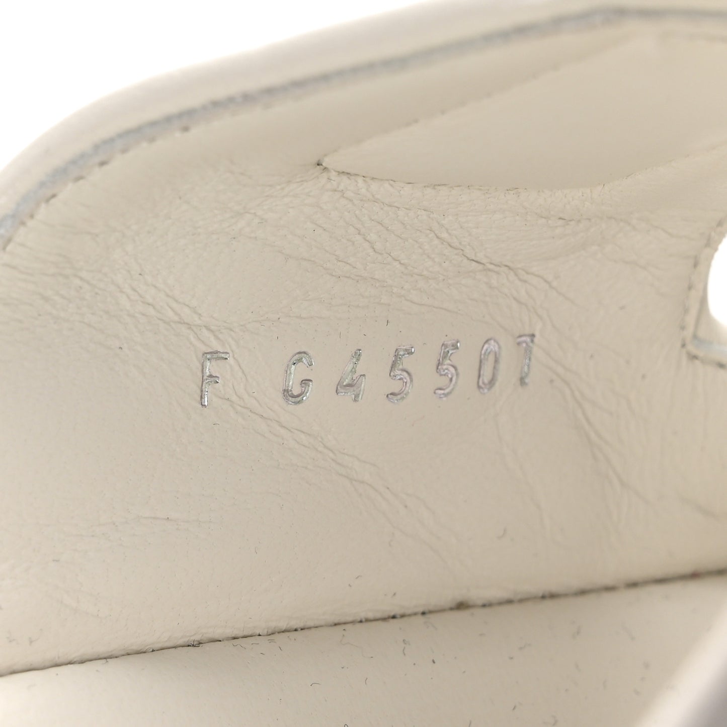 Lambskin Quilted Velcro Dad Chain CC Slide Sandals 39 White