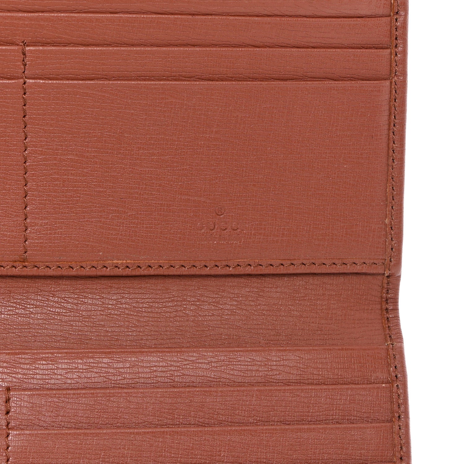 Gucci Calfskin GG Continental Wallet Brown 6 of 9