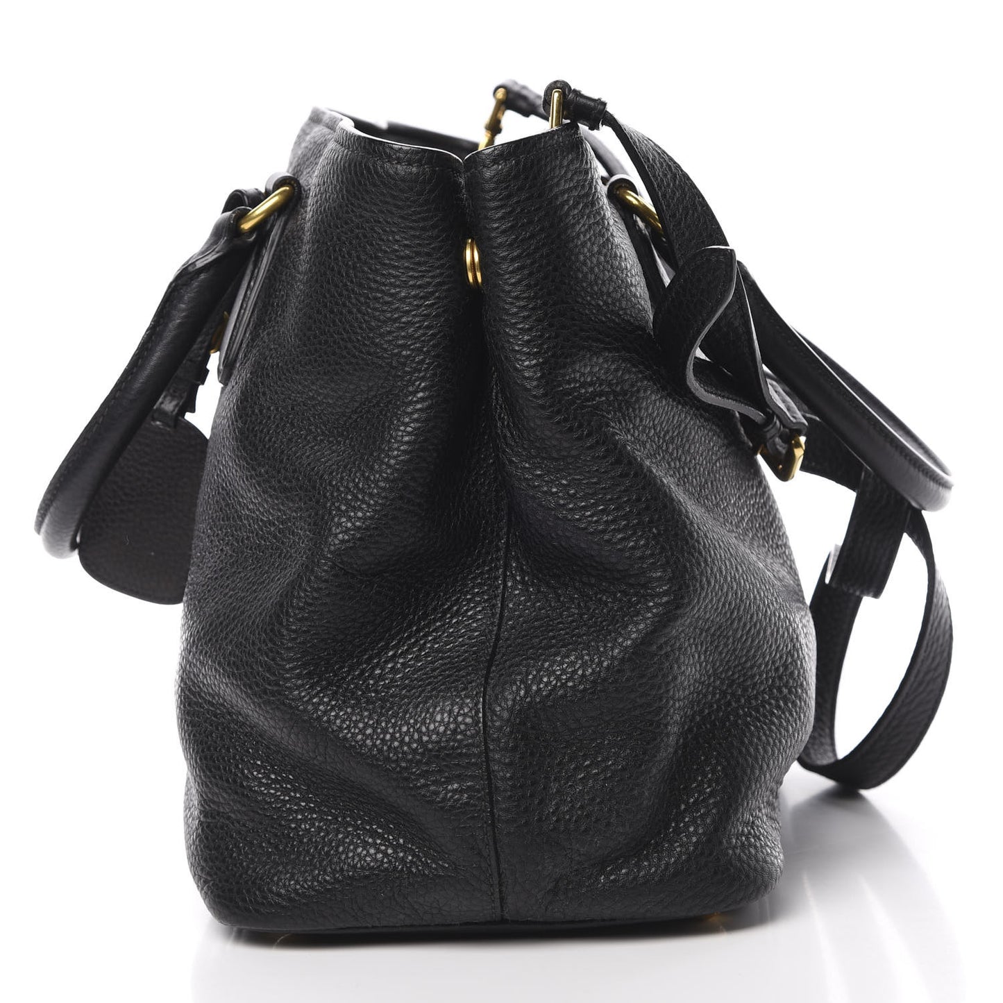 Vitello Daino Tote Black