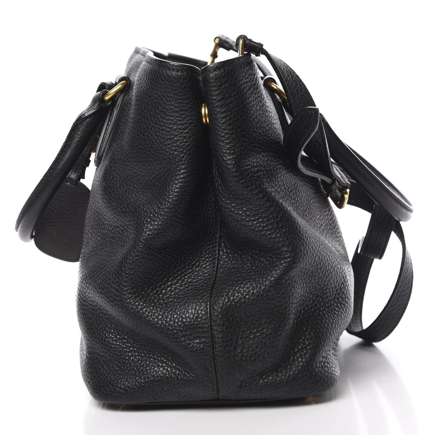 Prada Vitello Daino Tote Black 12 of 12