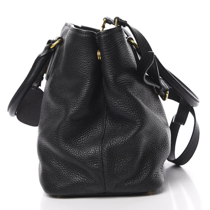 Prada Vitello Daino Tote Black 12 of 12
