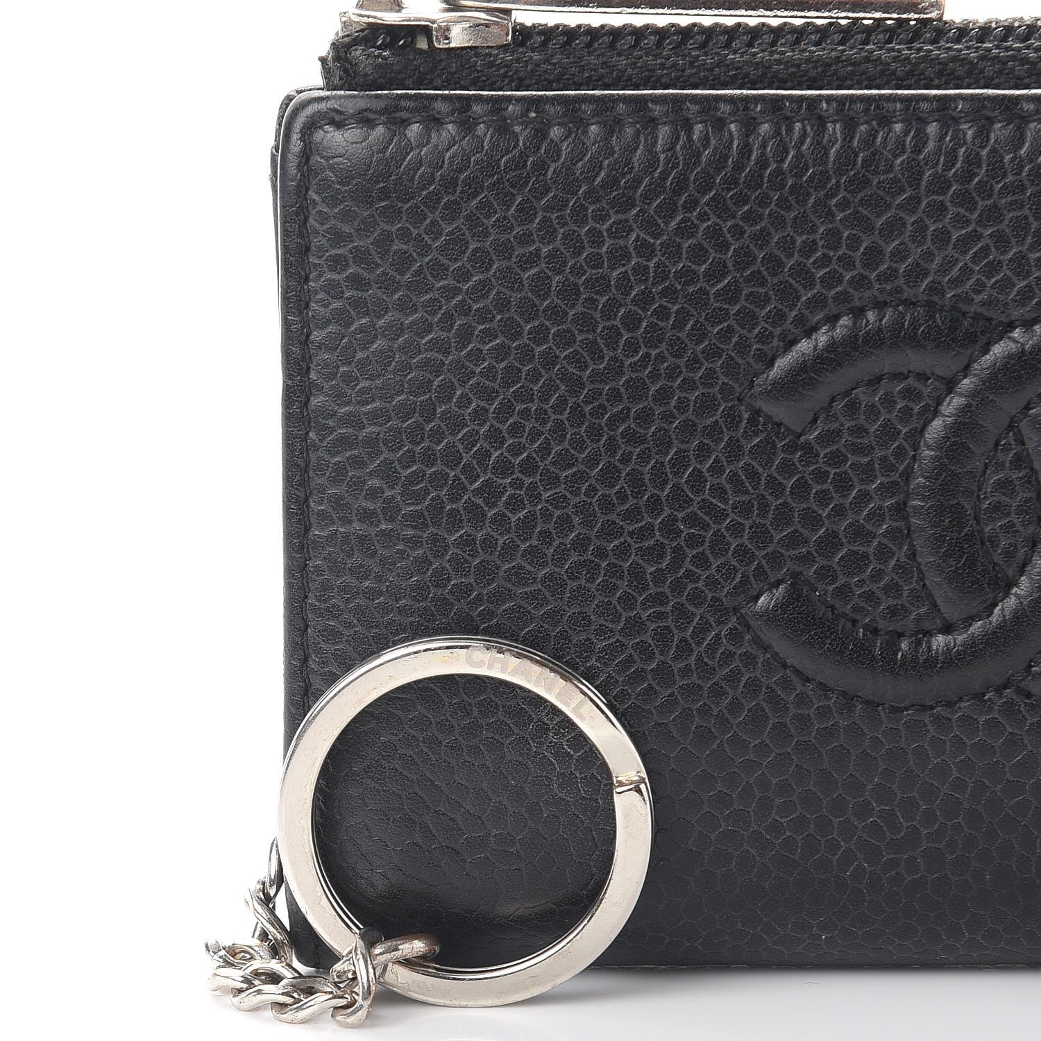 Chanel Caviar Timeless CC Coin Purse Case Black 11 of 11