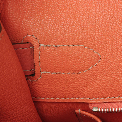 Hermes Taurillon Clemence Birkin 30 Crevette 9 of 33