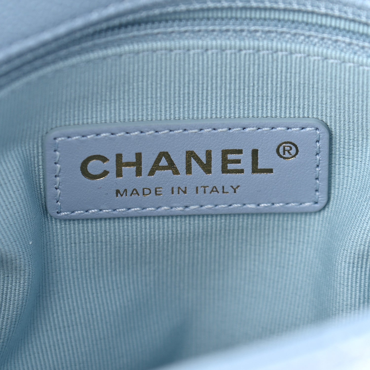 Chanel Iridescent Caviar Quilted Mini My Perfect Flap Light Blue 6 of 9
