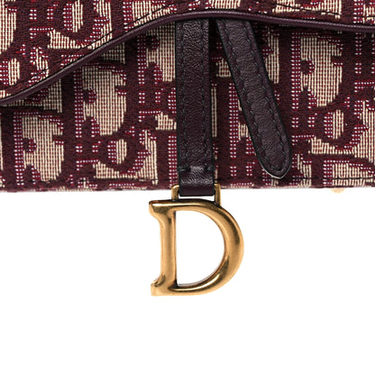 Christian Dior Oblique Saddle Belt Bag Bordeaux 7 of 11