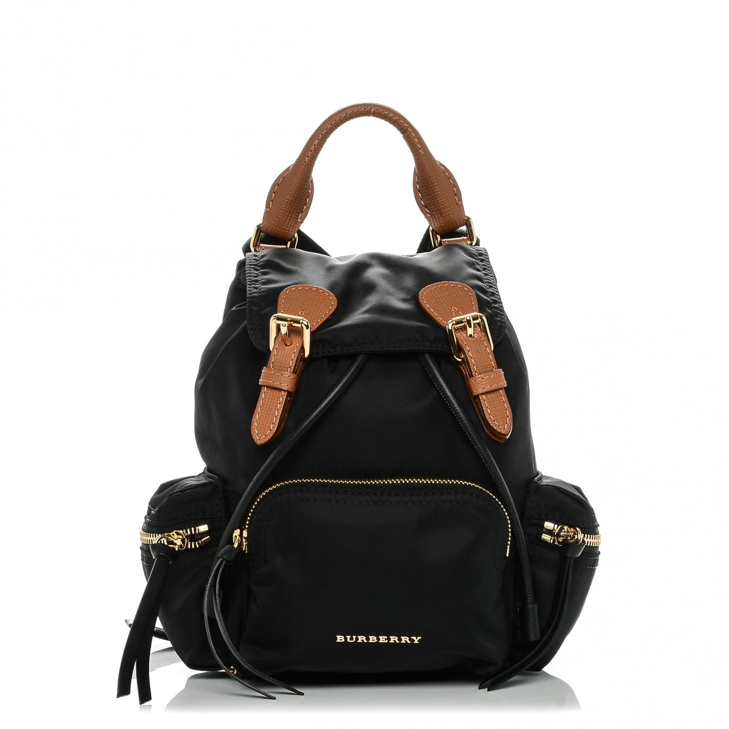 Nylon Small Rucksack Backpack Black