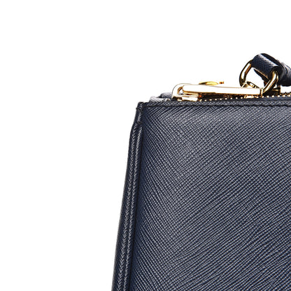 Prada Saffiano Medium Galleria Double Zip Tote Baltico 11 of 11