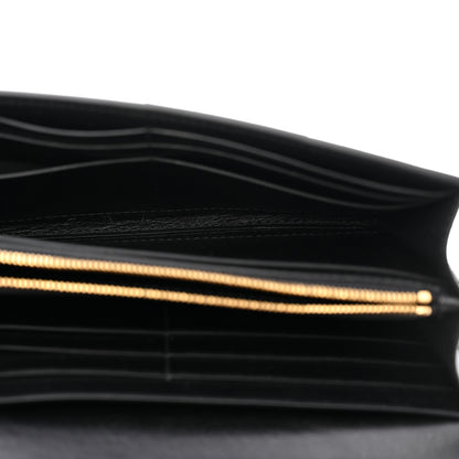 Bottega Veneta Lambskin Maxi Intrecciato Padded Large Flap Wallet Black 5 of 7