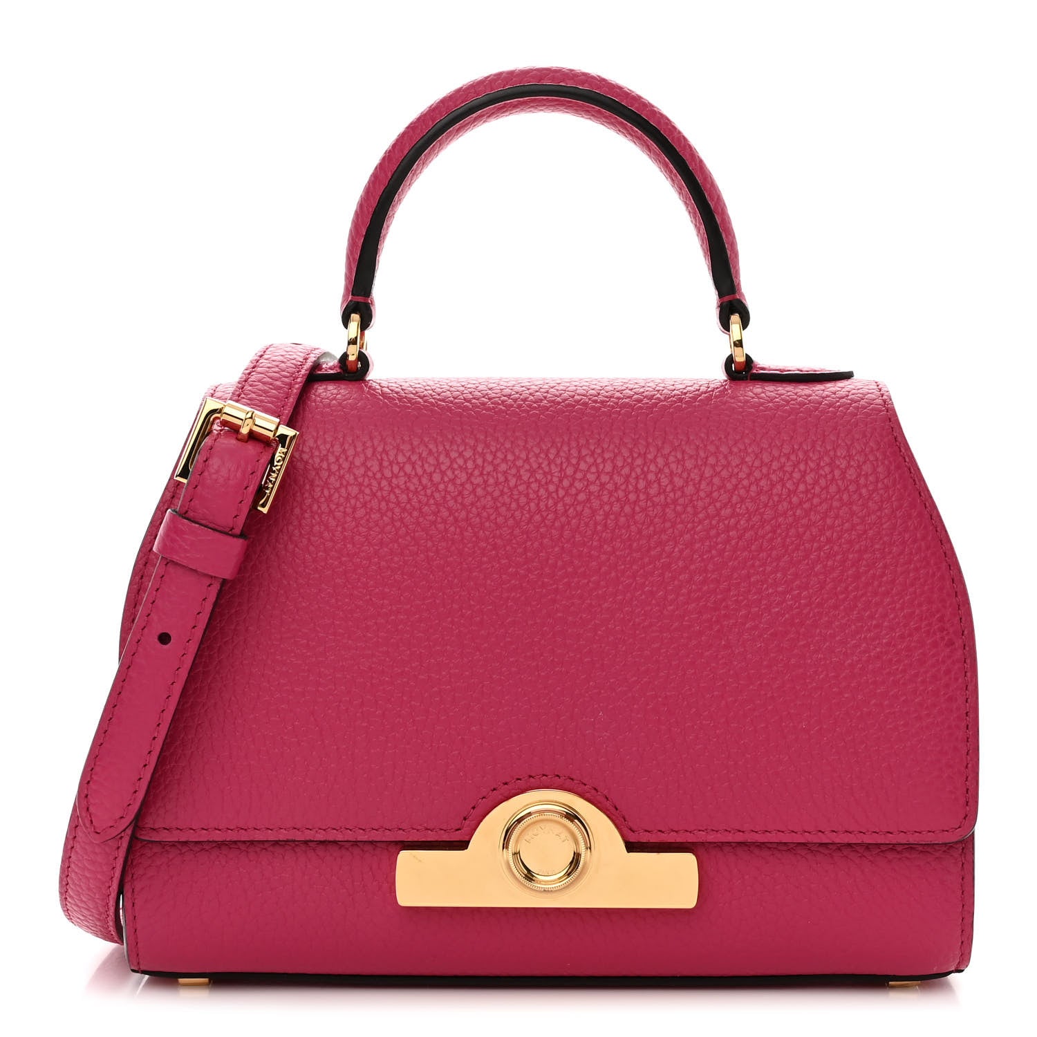 Moynat Taurillon Blush Rejane BB Fuchsia 1 of 9