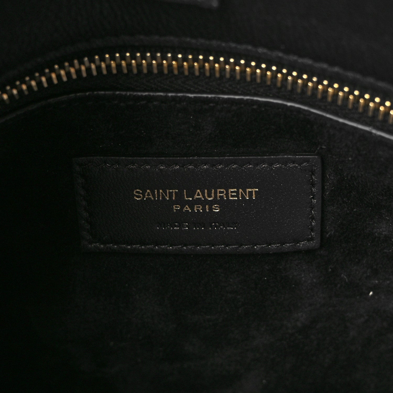 Saint Laurent Grained Calfskin Boucle Bucket Bag Black 5 of 8