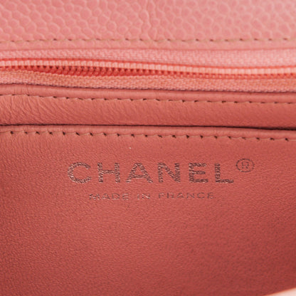 Chanel Caviar Quilted Mini Square Flap Pink 6 of 7