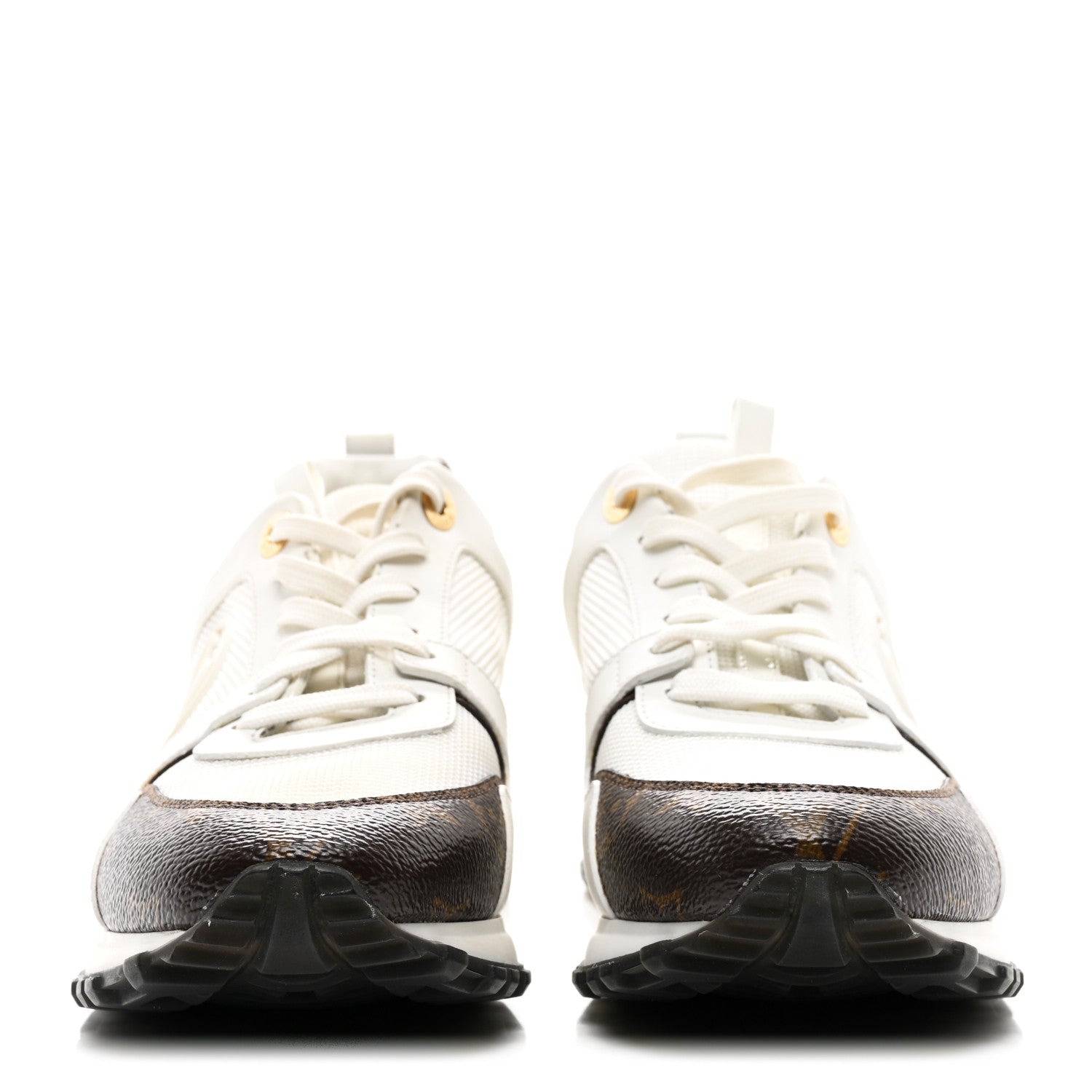Louis Vuitton Calfskin Monogram Run Away Sneakers 37.5 White 2 of 8